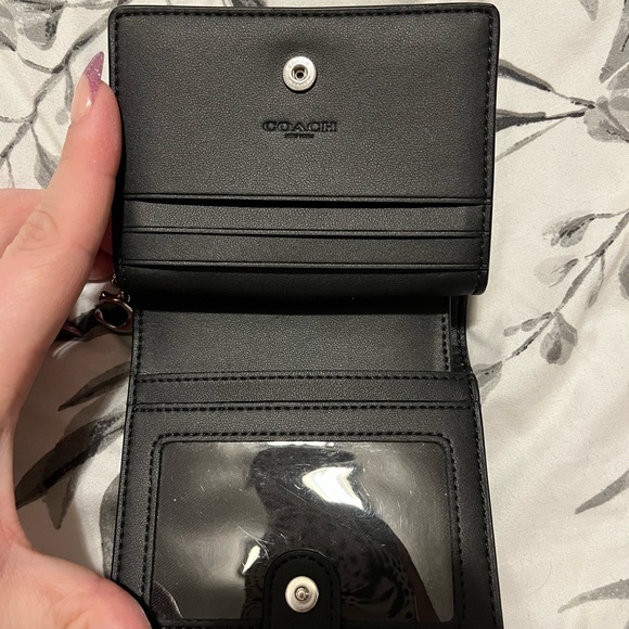 Coach snap wallet in signature jacquard - Picture 2 of 4